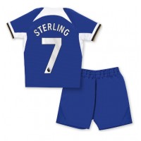 Dres Chelsea Raheem Sterling #7 Domaci za djecu 2023-24 Kratak Rukav (+ kratke hlače)